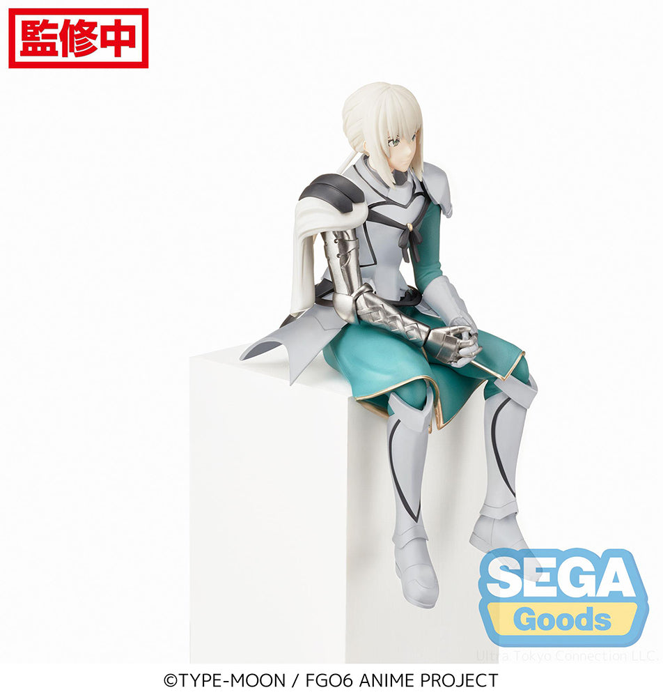 Bedivere seated on a ledge in his PM perching pose from the Fate/Grand Order Camelot Paladin movie.
