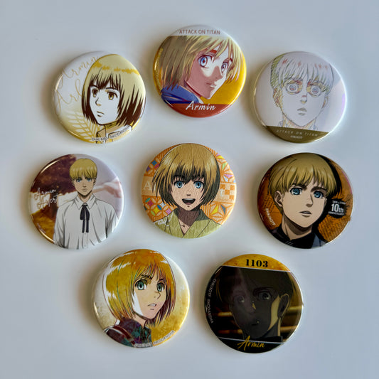 Attack on Titan Armin Arlert Enamel Badge Gacha | Random Collectible