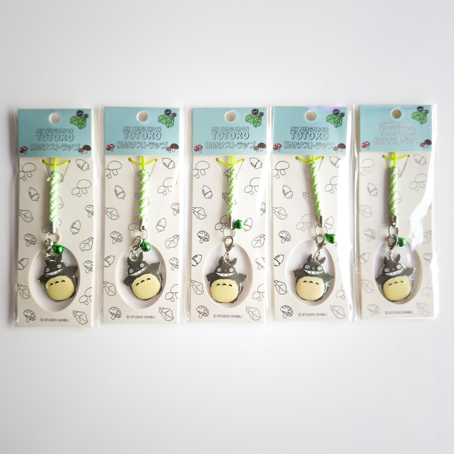 Studio Ghibli My Neighbor Totoro Strap featuring Large Totoro (Front View) with bell, available at Mini Akihabara.