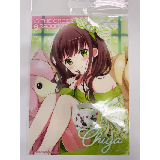 Is the Order a Rabbit? - Chiya Ujimatsu PVC Poster