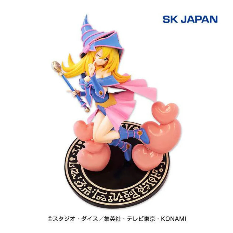 Yu-Gi-Oh! Duel Monsters Black Magician Girl Detail Figure featuring the character in an elegant pose with a magical staff, high-quality PVC and resin design