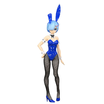 Rem bunny suit figure from Re:Zero, featuring playful pose and long ears