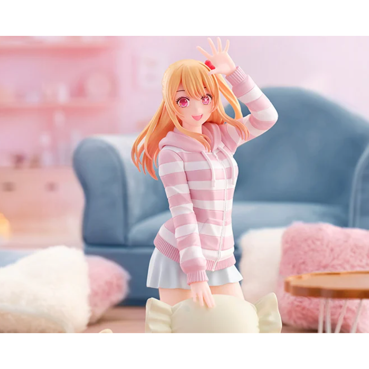 Ruby Relax Time figure from Oshi No Ko, seated figure with soft smile.
