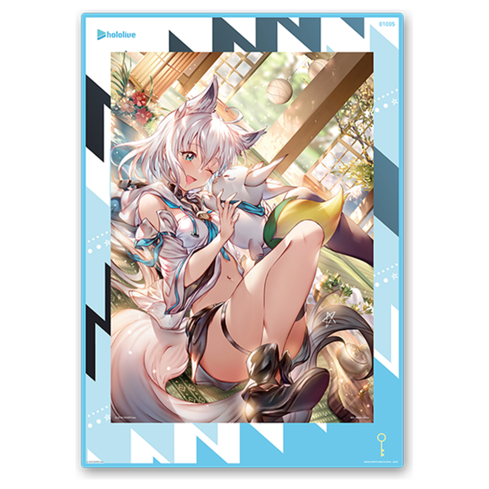 Ichiban Kuji Hololive vol.2 Shirakami Fubuki Visual Board featuring exclusive illustration by 77gl