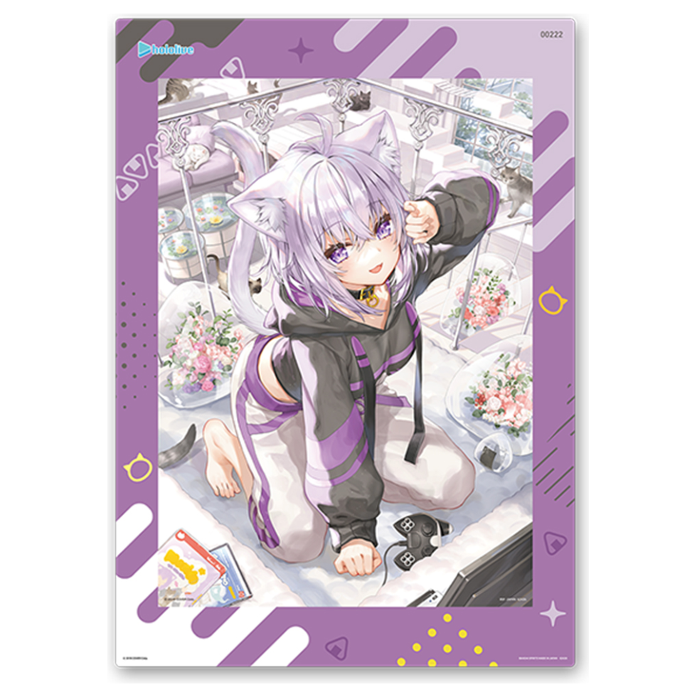 Ichiban Kuji Hololive vol.2 Shirakami Nekomata Okayu Visual Board featuring exclusive illustration