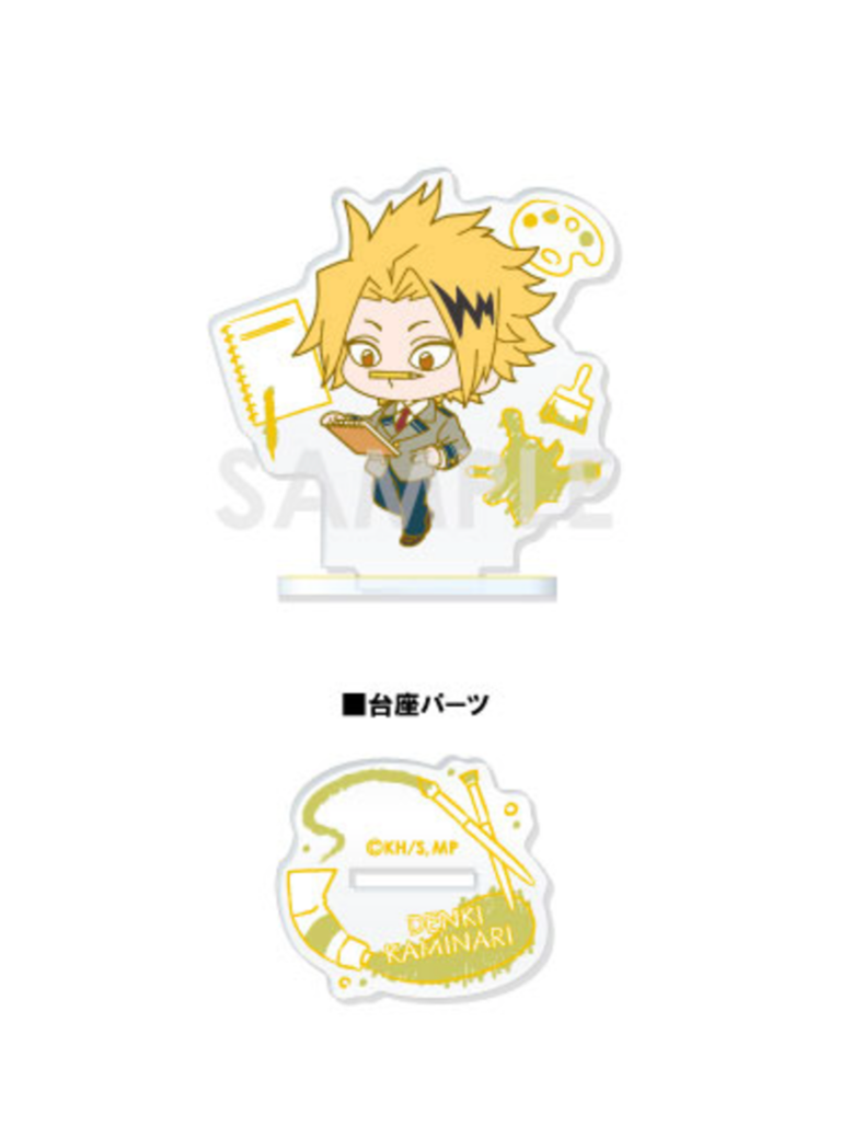 Set of 6 My Hero Academia Trading Acrylic Stands Color 2 Mini Character Version featuring chibi characters