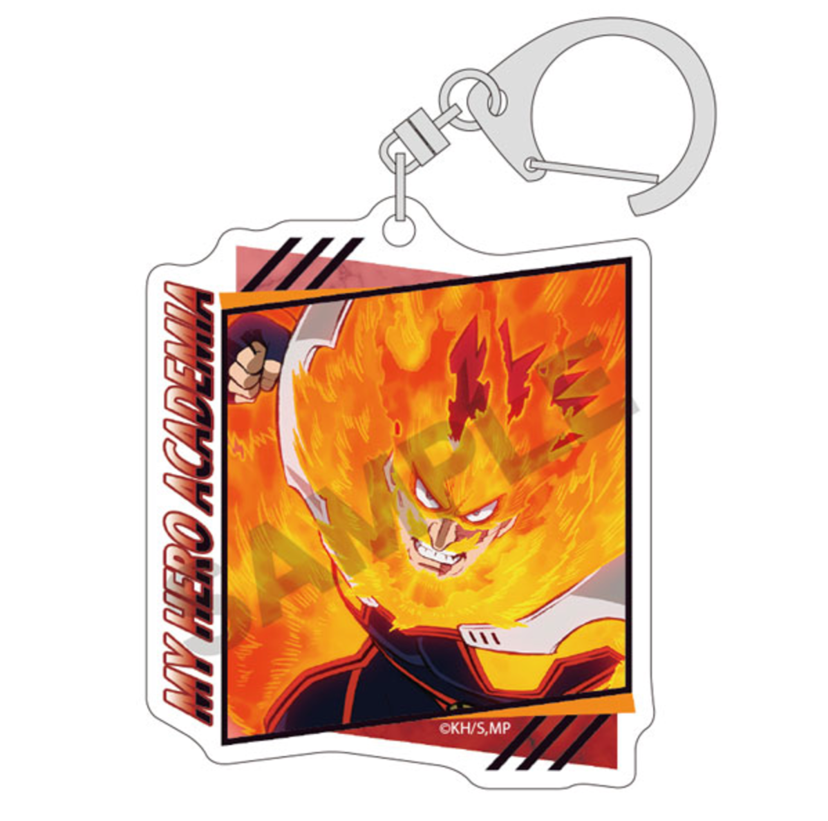 Set of 10 My Hero Academia Trading Acrylic Keychains featuring chibi characters from the series