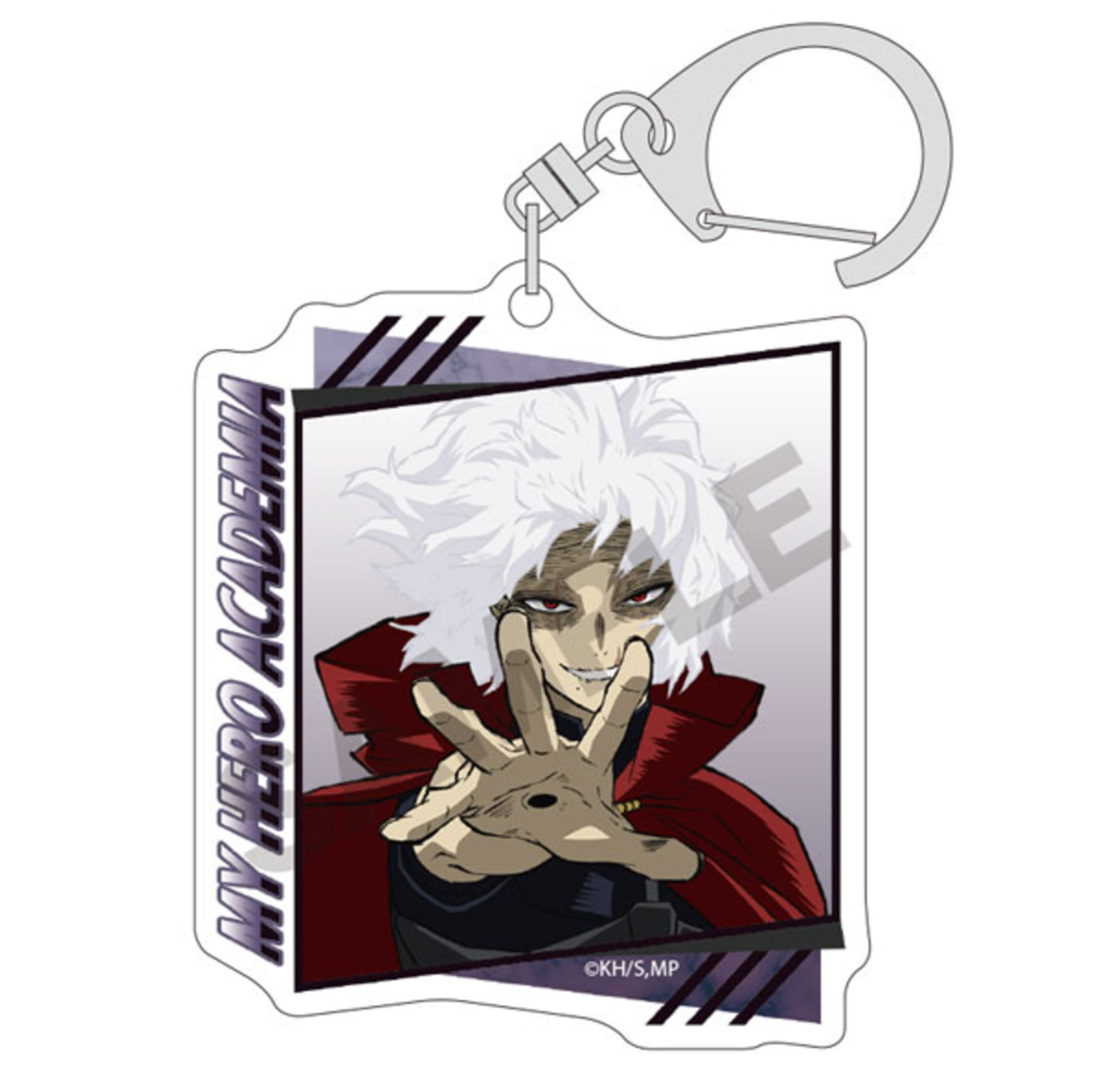 Set of 10 My Hero Academia Trading Acrylic Keychains featuring chibi characters from the series