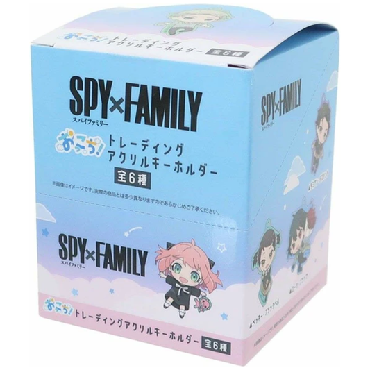 SPY×FAMILY Trading Acrylic Clips Okkochi Vol.2 - A 6-piece set featuring blind-packaged acrylic keychains of Loid, Anya, Yor, Damian, Becky, and Yuri. Perfect for fans and collectors.