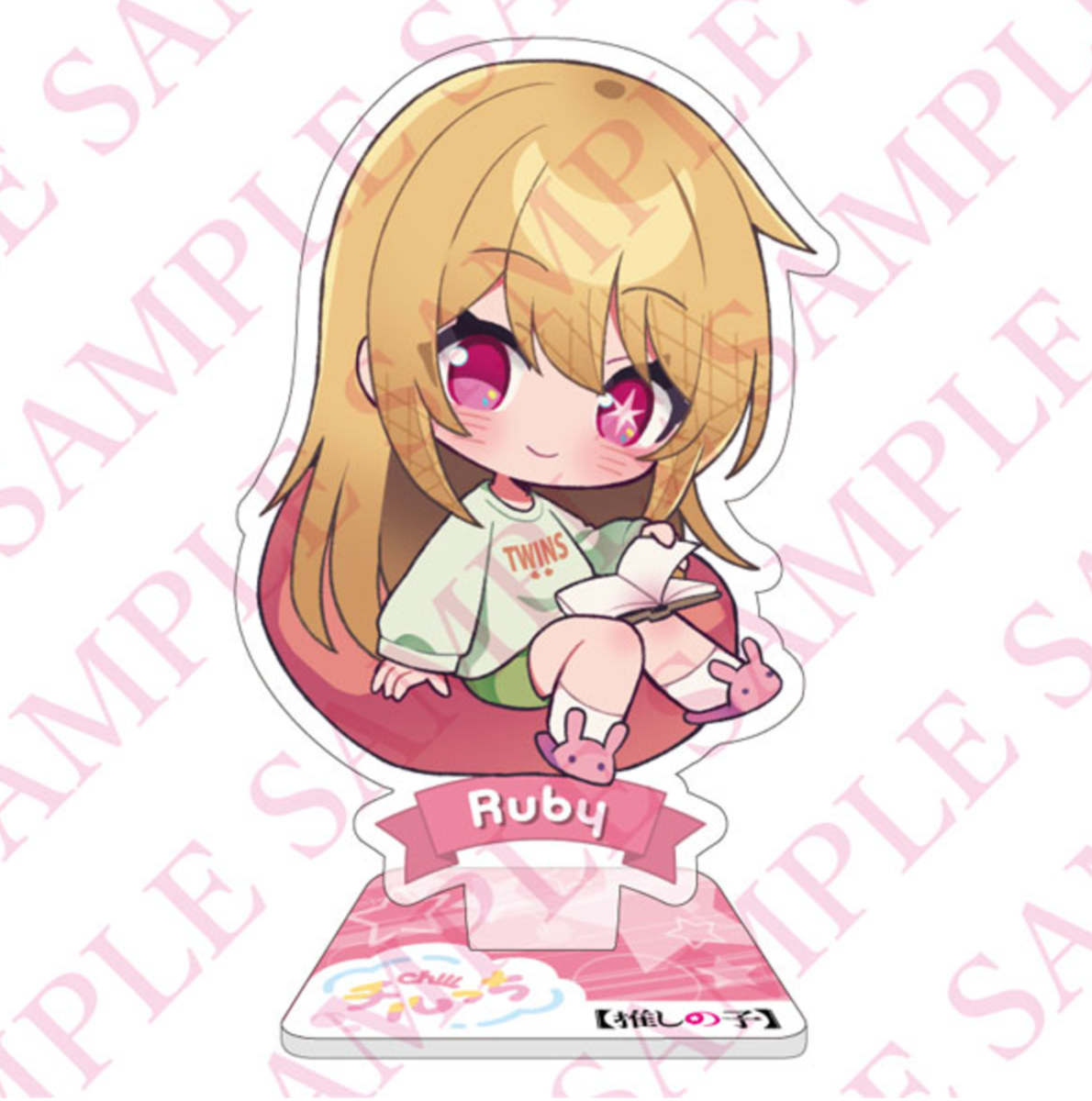 Oshi no Ko Chillchi Acrylic Stand - 7 trading designs in a relaxing theme, featuring acrylic characters from the TV anime Oshi no Ko.