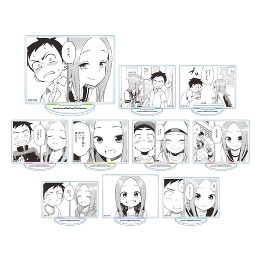 Teasing Master Takagi-san Trading Acrylic Stands Vol.2 - 10-piece box set featuring iconic scenes of Takagi-san and Nishikata.