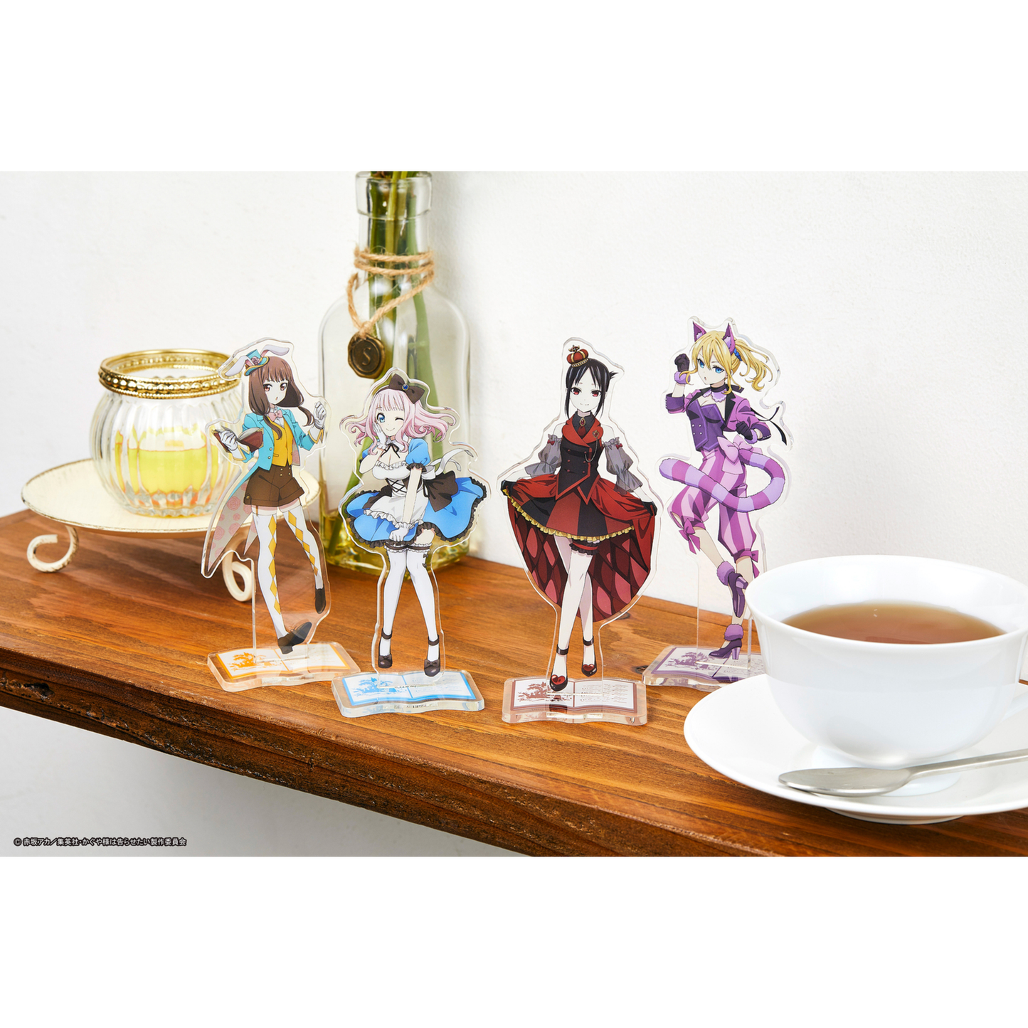 Kaguya-sama: Love is War? -In Wonderland - Exclusive 4-Piece Newly Designed Clear Stand Set | Taito Kuji Honpo F Prize (1 set)