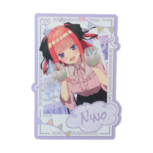 The Quintessential Quintuplets Travel Sticker Nino Nakano “I Want to Choose With You”-Mini Akihabara