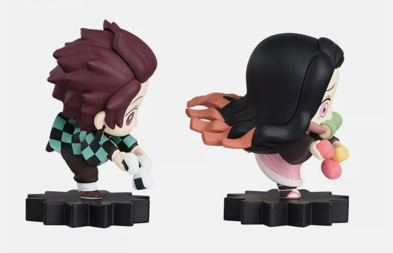 SEGA Demon Slayer: Kimetsu no Yaiba mOH!ment Mini Figure Vol. 1 (EX) featuring chibi Tanjiro and Nezuko.