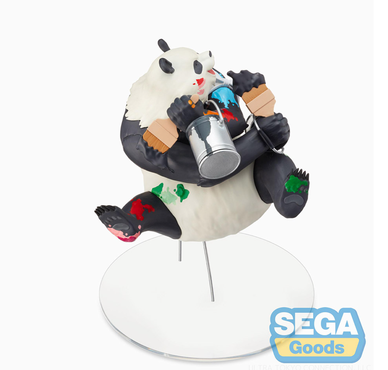 Jujutsu Kaisen Panda Graffiti x Battle Re: Figure by SEGA, featuring Panda in a dynamic pose with graffiti-inspired designs and vibrant paint splatter accents