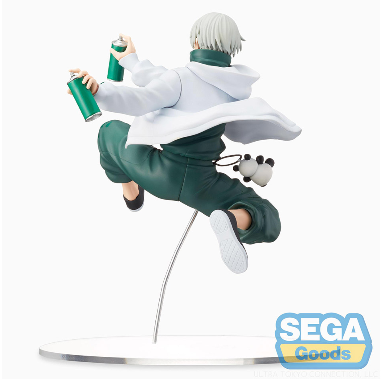 Jujutsu Kaisen Toge Inumaki Re: Figure Graffiti x Battle by SEGA, featuring Toge in a dynamic pose with graffiti-inspired paint splatters and vibrant details, approximately 11 cm tall