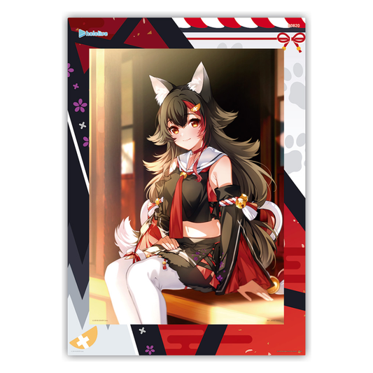 Ichiban Kuji Hololive vol.4 Ookami mio Visual Board featuring exclusive illustration