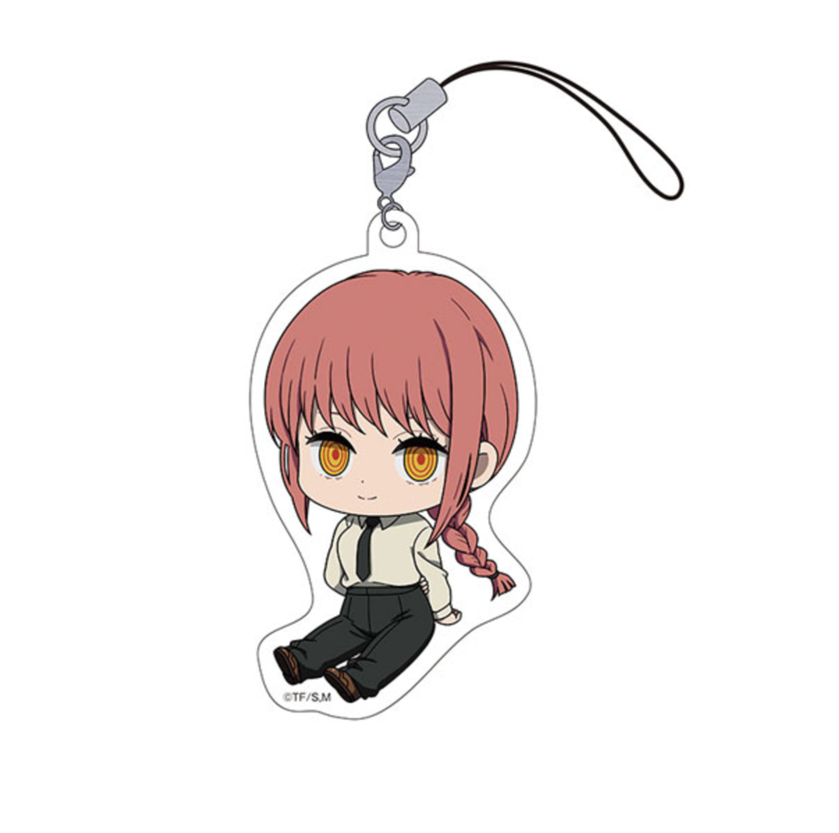 Chainsaw Man Petanko Trading Acrylic Straps - 8-piece box featuring adorable sitting poses of Denji, Makima, Power, and more