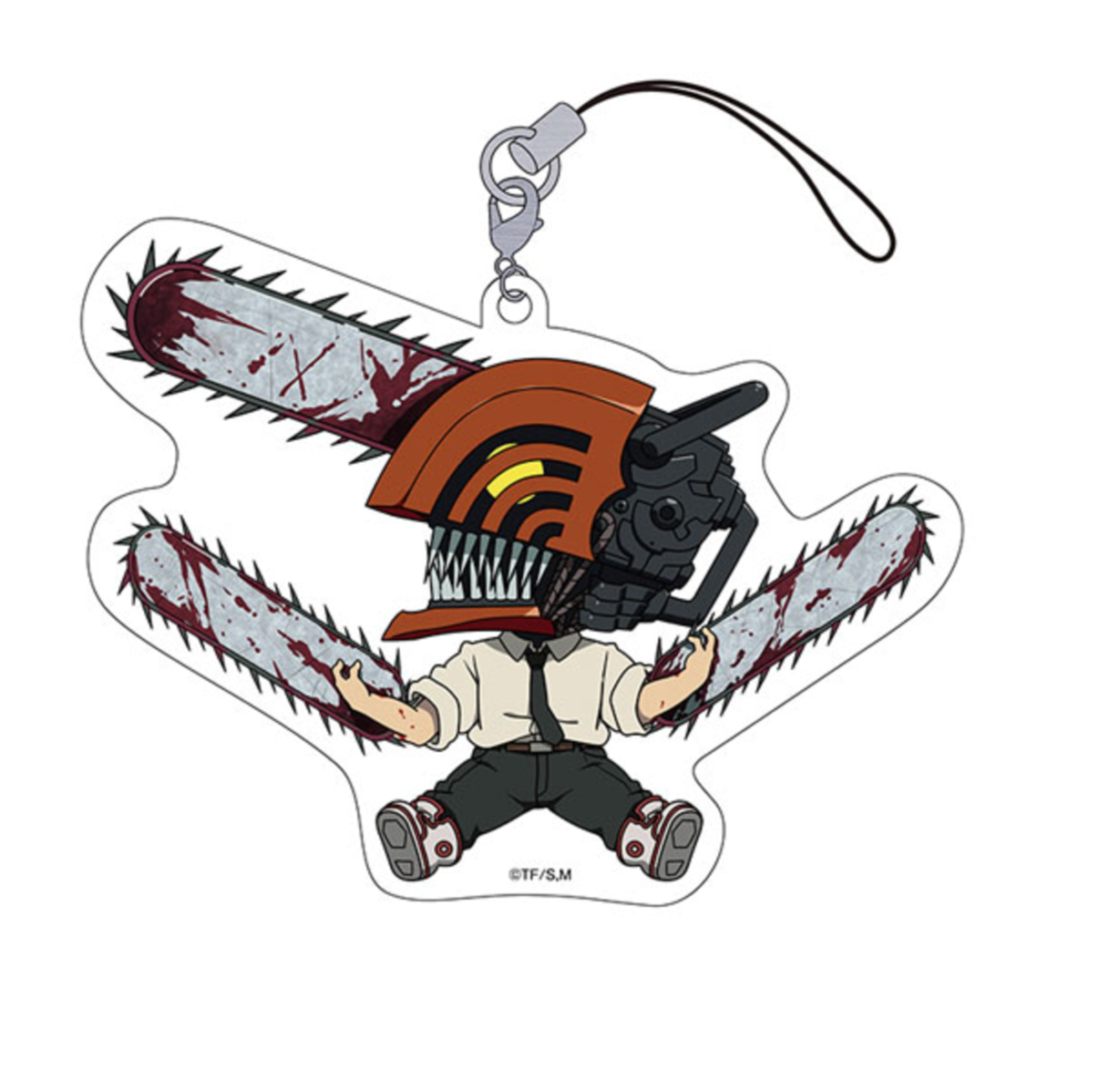 Chainsaw Man Petanko Trading Acrylic Straps - 8-piece box featuring adorable sitting poses of Denji, Makima, Power, and more