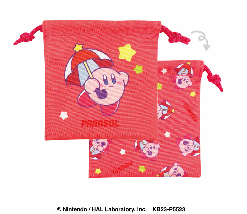 Kirby Mini Drawstring Pouch available at Mini Akihabara Huntington Beach - Perfect for fans and collectors of adorable anime accessories