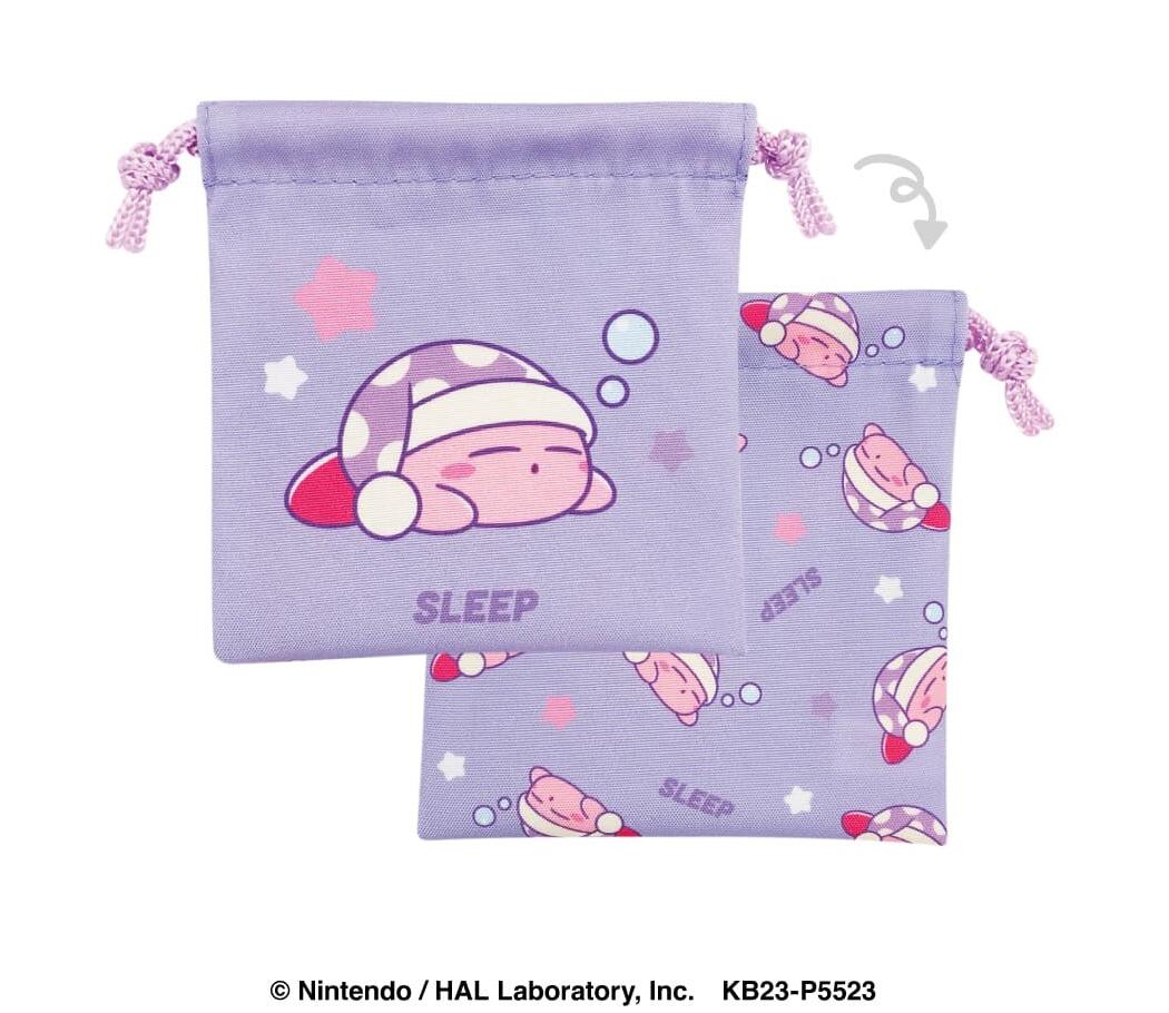 Kirby Mini Drawstring Pouch available at Mini Akihabara Huntington Beach - Perfect for fans and collectors of adorable anime accessories