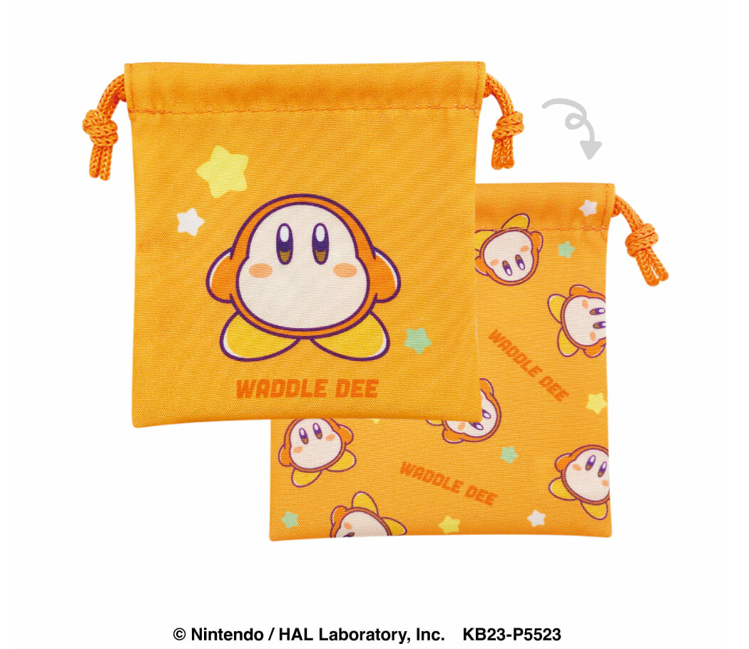 Kirby Mini Drawstring Pouch available at Mini Akihabara Huntington Beach - Perfect for fans and collectors of adorable anime accessories