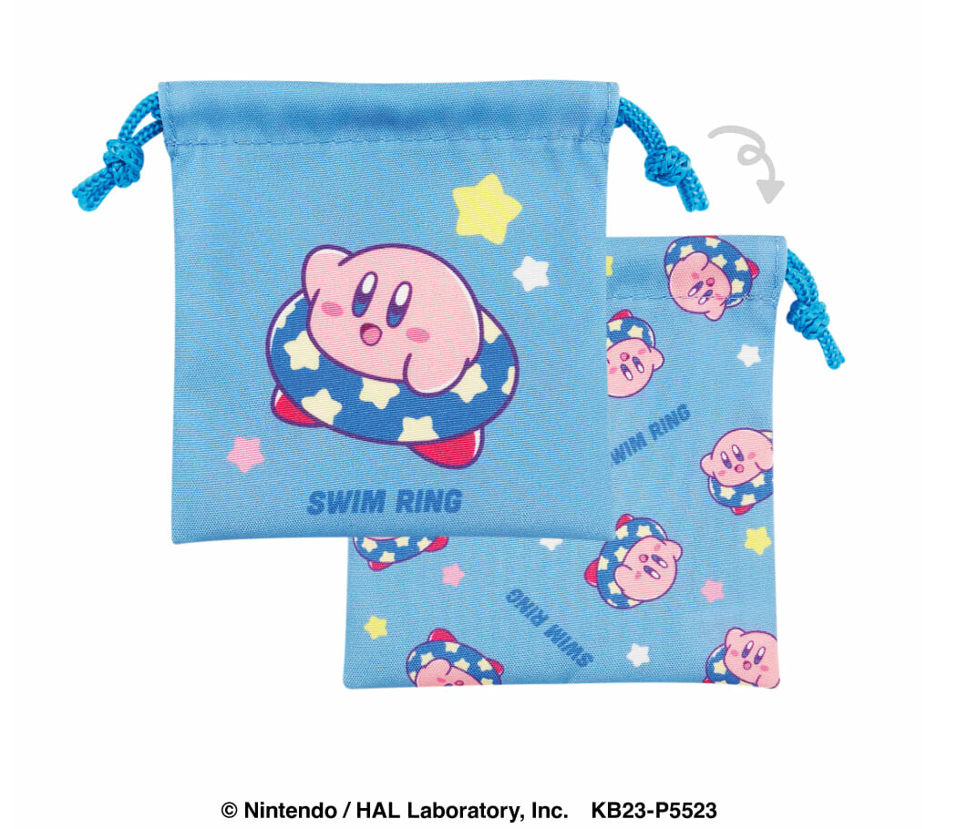 Kirby Mini Drawstring Pouch available at Mini Akihabara Huntington Beach - Perfect for fans and collectors of adorable anime accessories