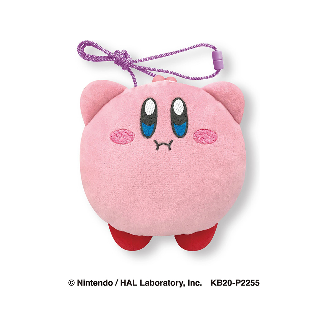 Kirby Plush Neck Pouch (Hovering) available at Mini Akihabara Huntington Beach - A fun and functional accessory for anime fans