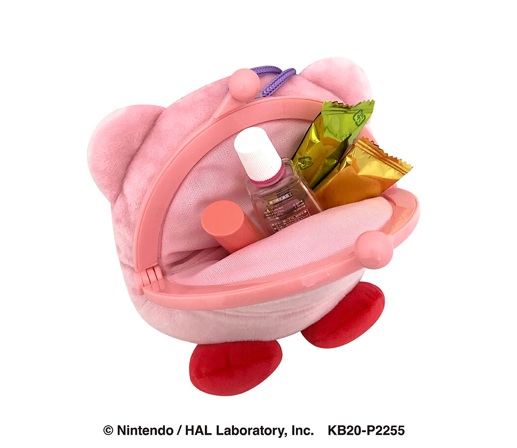 Kirby Plush Neck Pouch (Hovering) available at Mini Akihabara Huntington Beach - A fun and functional accessory for anime fans