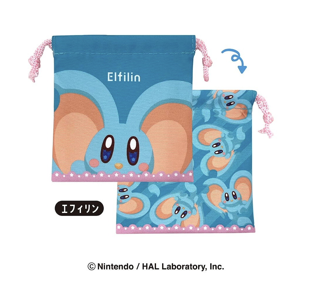 Kirby Mini Drawstring Pouch 2 available at Mini Akihabara Huntington Beach - A cute and practical accessory for anime enthusiasts.