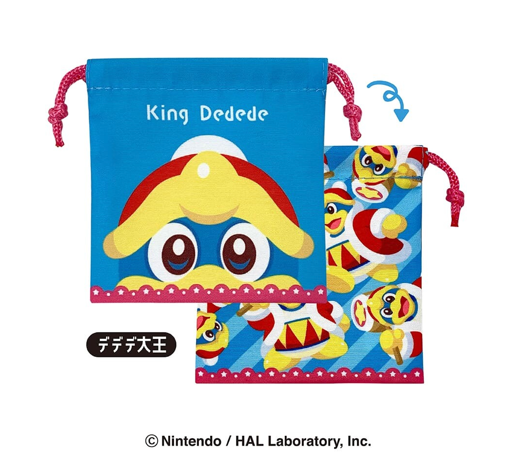 Kirby Mini Drawstring Pouch 2 available at Mini Akihabara Huntington Beach - A cute and practical accessory for anime enthusiasts.