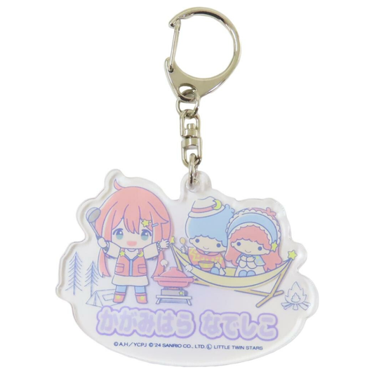 Laid-Back Camp SEASON3 × Sanrio - Acrylic Keychain Series - Kagamihara Nadeshiko × Little Twin Stars -Mini Akihabara