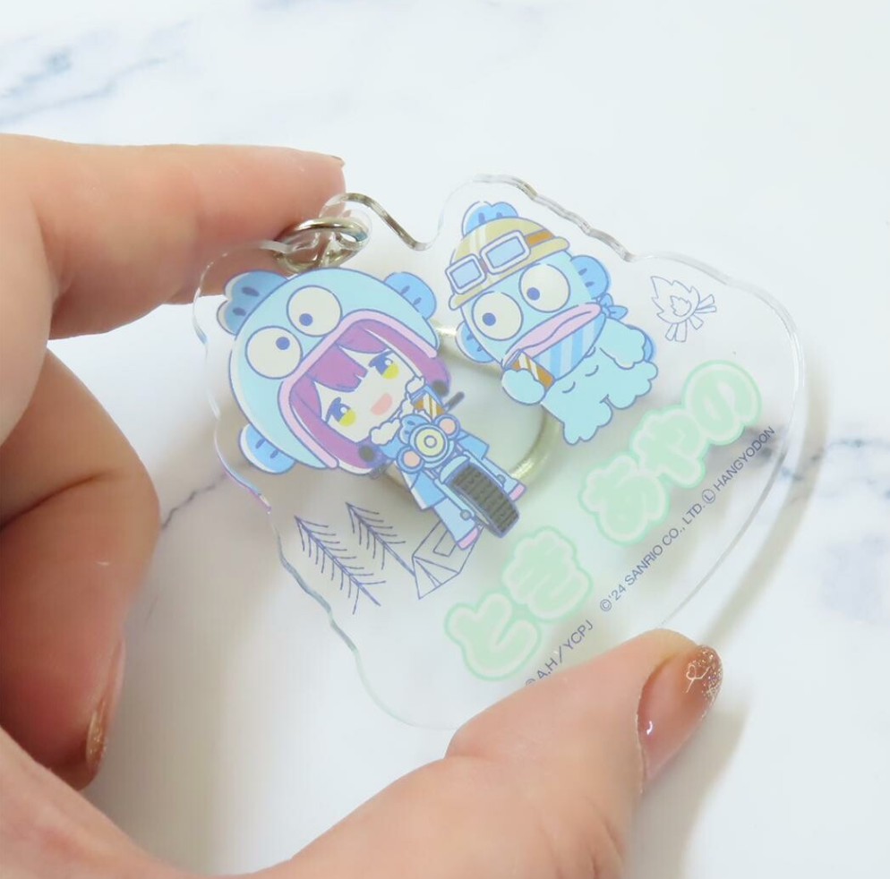 Laid-Back Camp SEASON3 × Sanrio - Acrylic Keychain Series - Toki Ayano × Hangyodon -Mini Akihabara