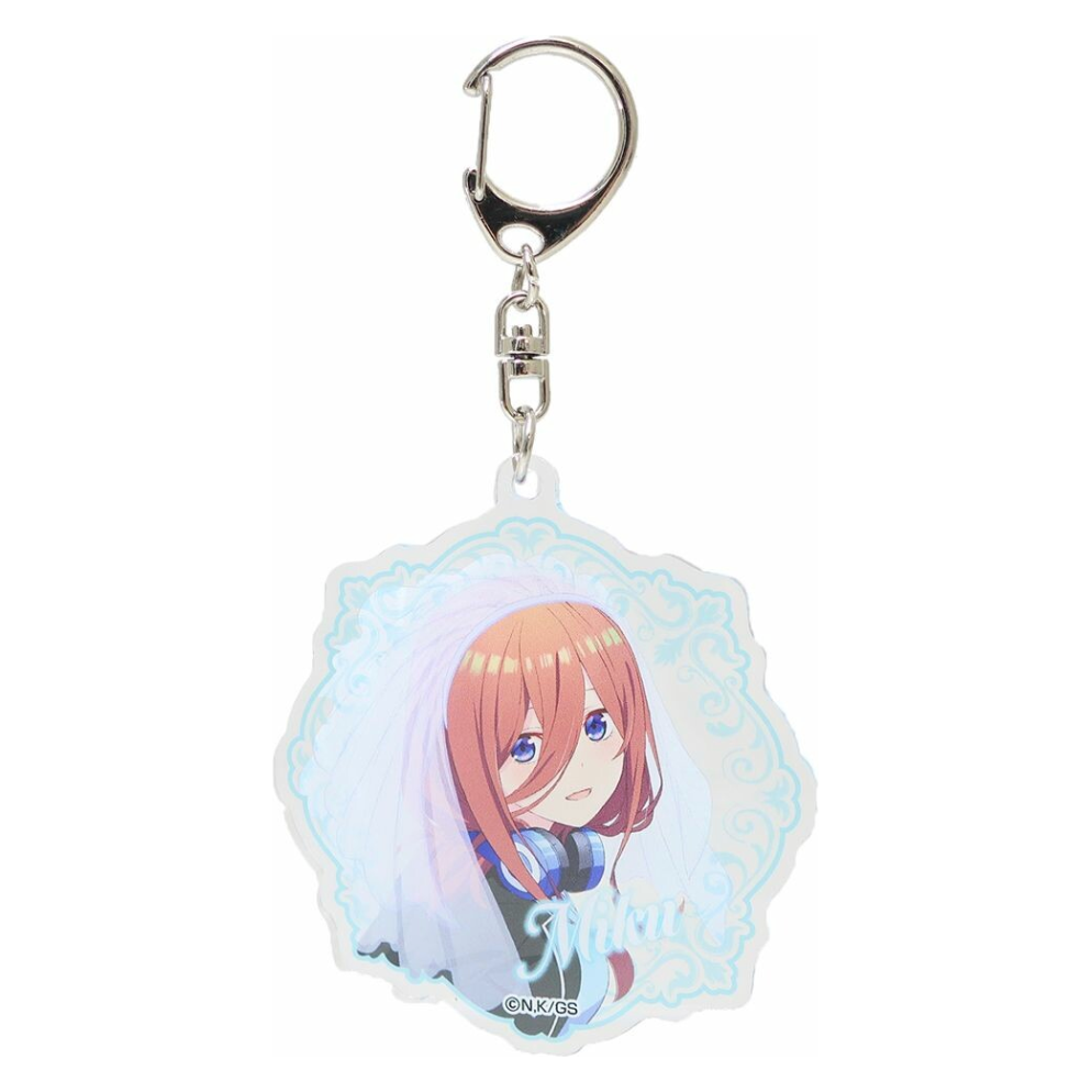 The Quintessential Quintuplets Acrylic Keychain - Miku Nakano B available at Mini Akihabara Huntington Beach - A perfect collectible for anime fans.