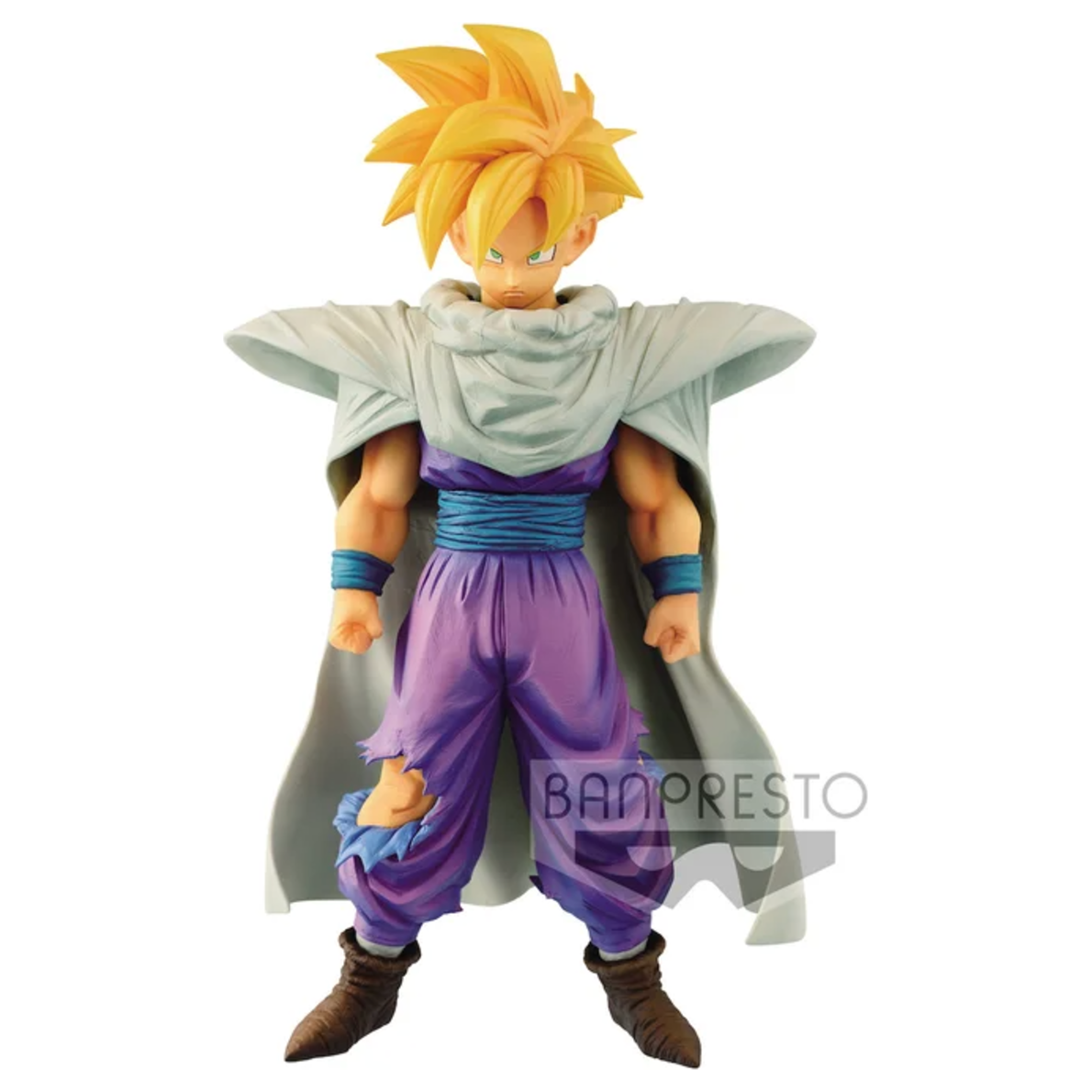 Dragon Ball Z Resolution of Soldiers Gohan figure with optional mantle and replacement parts, 7.9 inches tall, available at Mini Akihabara in Huntington Beach.