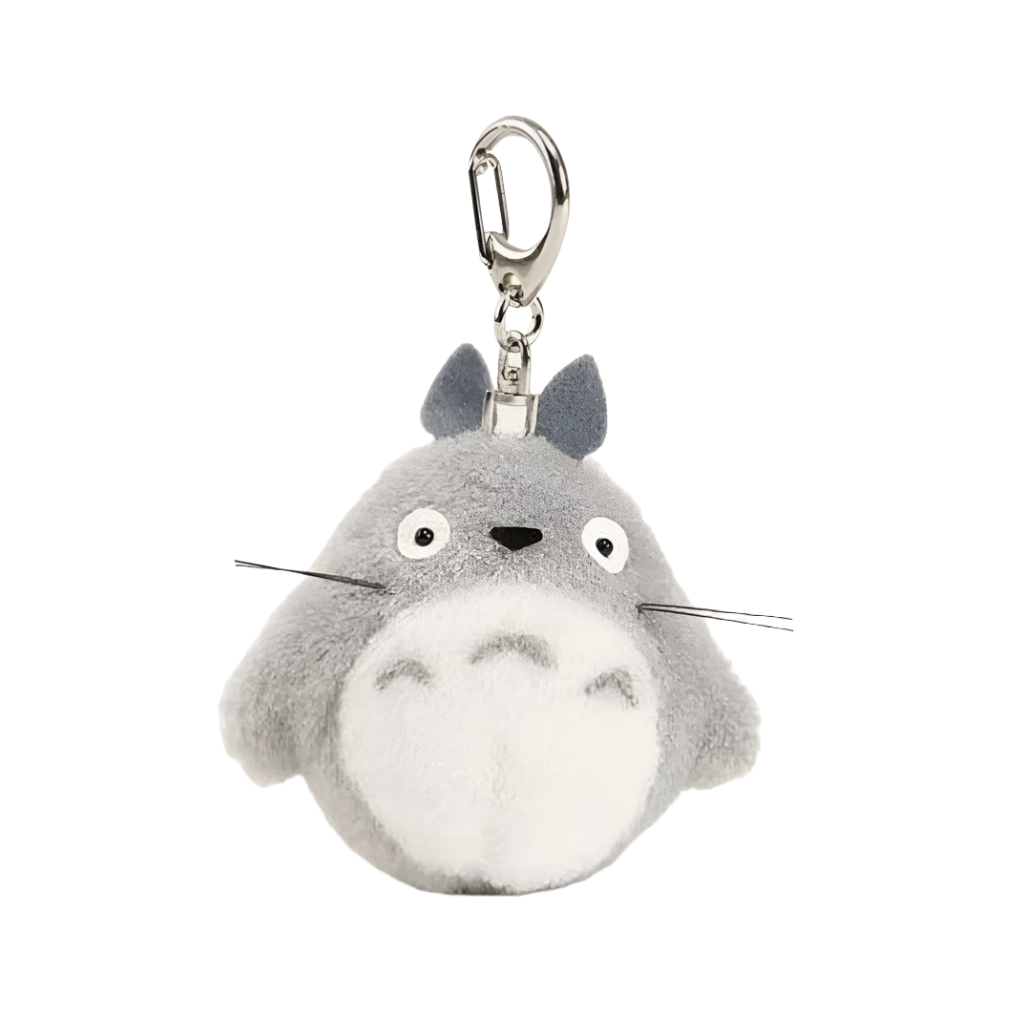 Ghibli My Neighbor Totoro Keychain featuring Big Totoro, a soft plush keychain for bags or keys, available at Mini Akihabara.