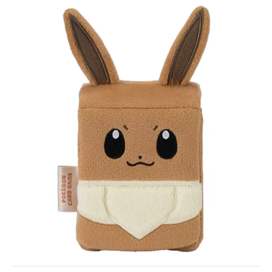 Pokémon Trading Card Game Scarlet & Violet Plush Deck Case featuring Eevee, available at Mini Akihabara.