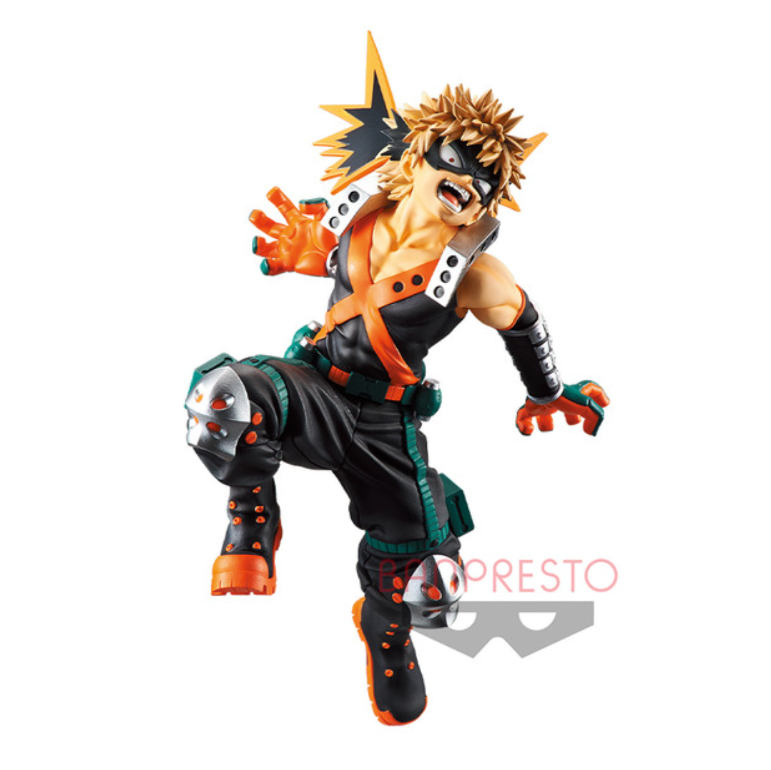 A King of Artist action figure of Katsuki Bakugo from "My Hero Academia." Available at Mini Akihabara Huntington Beach.