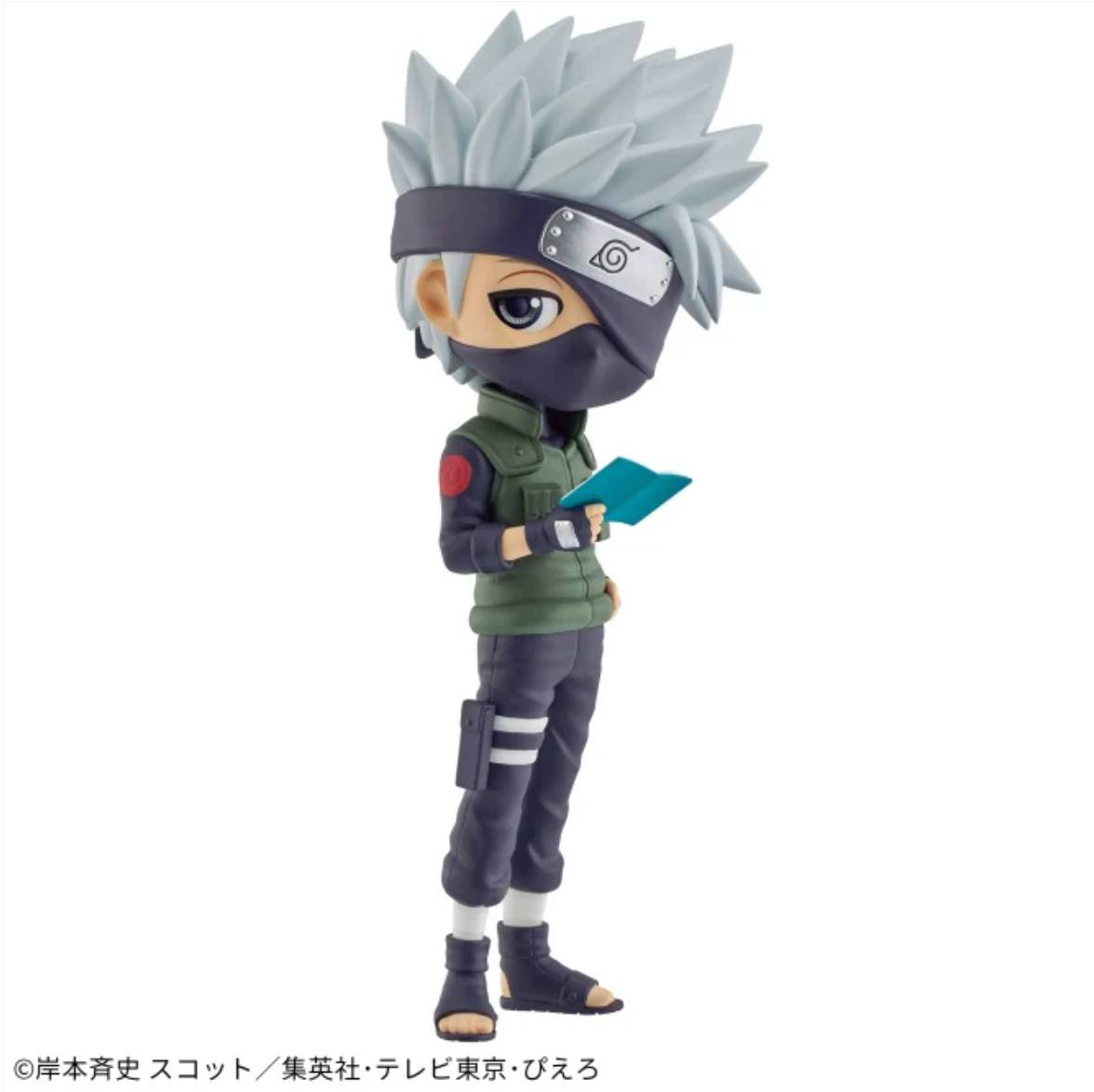 NARUTO - Kakashi Hatake A - Q posket Figure,Kakashi Hatake figure A from 'NARUTO' Q posket series, signature headband.