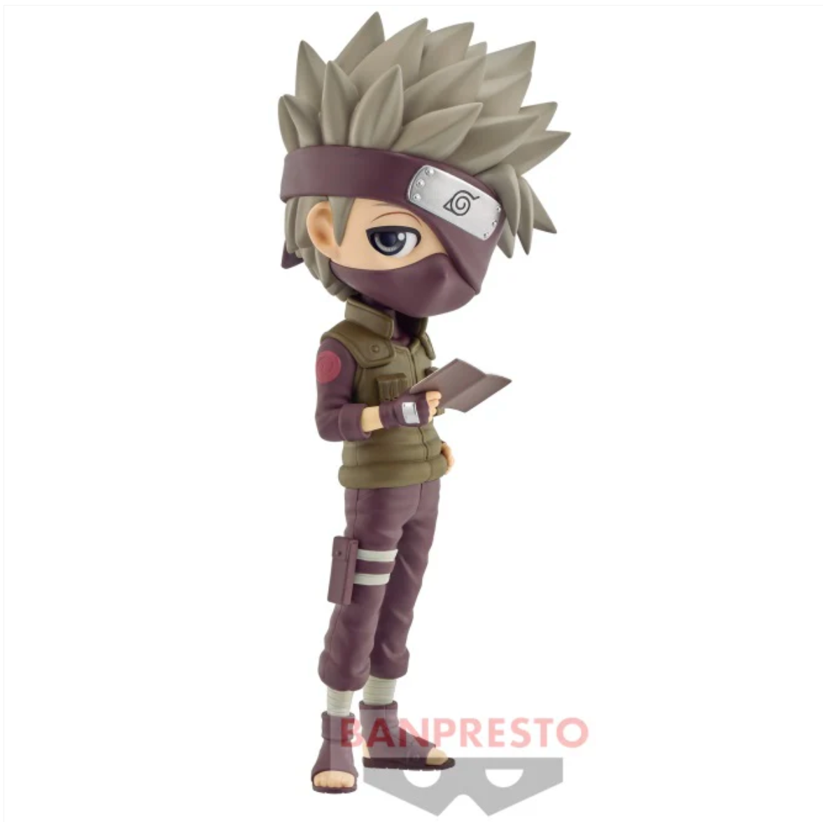 NARUTO - Kakashi Hatake B - Q posket Figure,Kakashi Hatake figure B from 'NARUTO' Q posket series, relaxed pose.