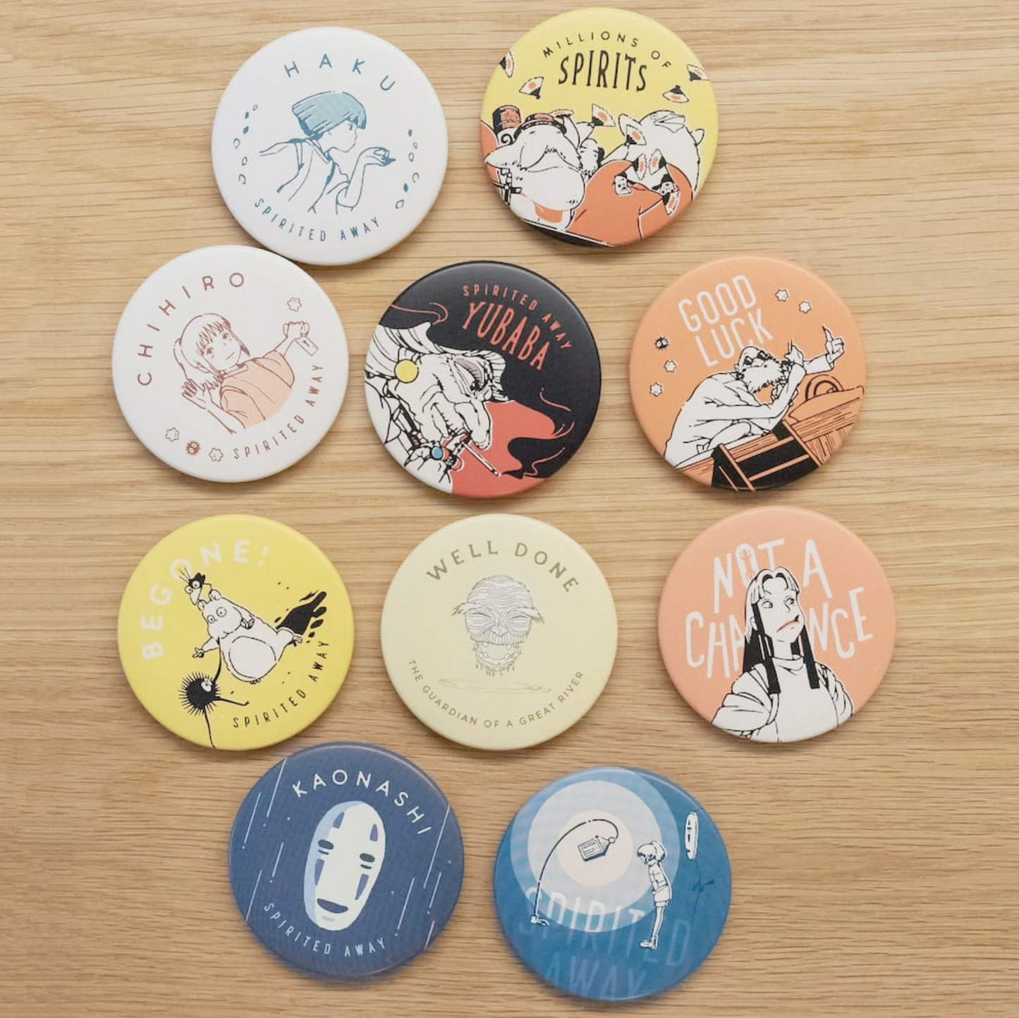 Ghibli - Spirited Away - Badge Collection (10 types)