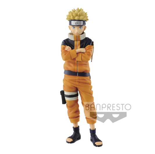 NARUTO - Uzumaki Naruto #2 - Shinobi Relations Grandista Figure,Naruto Uzumaki figure #2 from 'NARUTO - Shinobi Relations Grandista', vibrant colors.