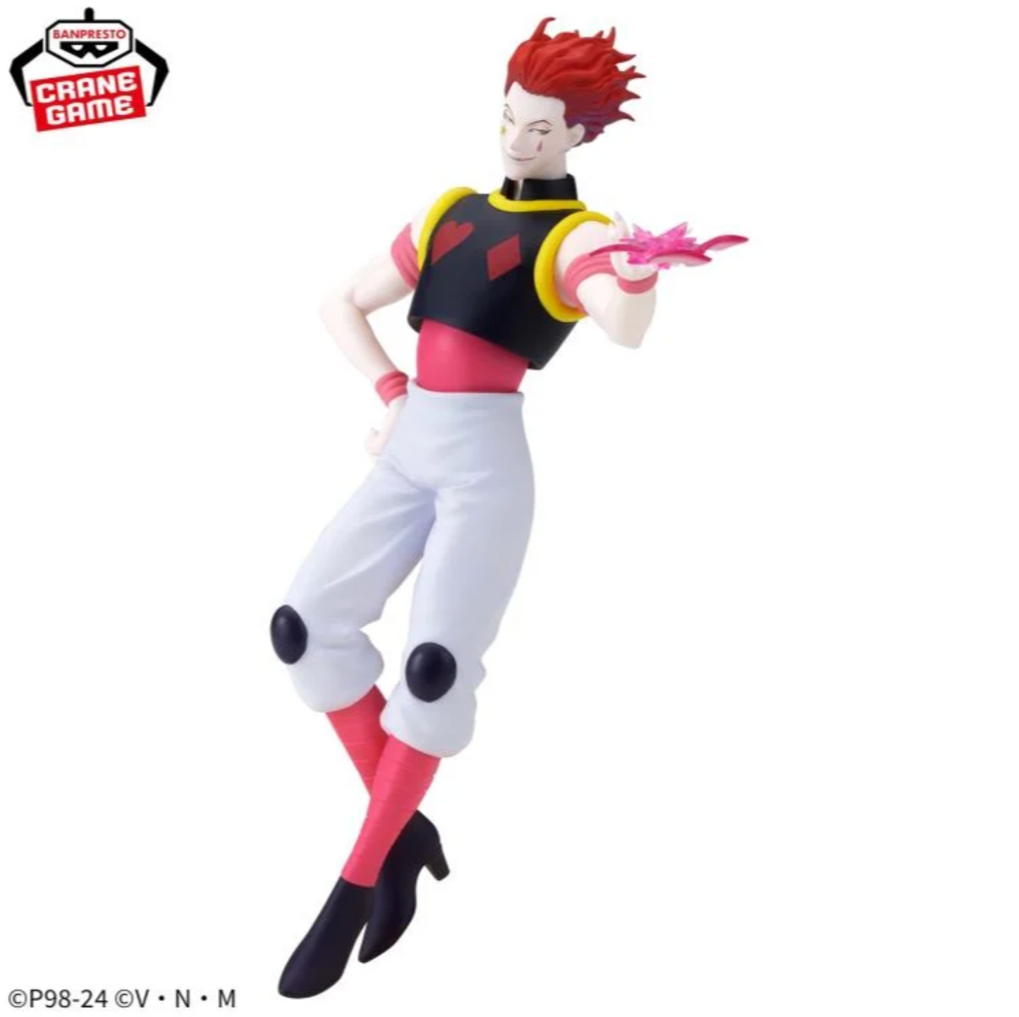 HUNTER×HUNTER - Hisoka - Vibration Stars Figure,Hisoka figure from 'HUNTER×HUNTER - Vibration Stars', vibrant and detailed.