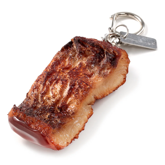 Food Sample Key Ring - Grilled Eel (Kabayaki Style),Grilled Eel Kabayaki Style food sample key ring, appetizing design.