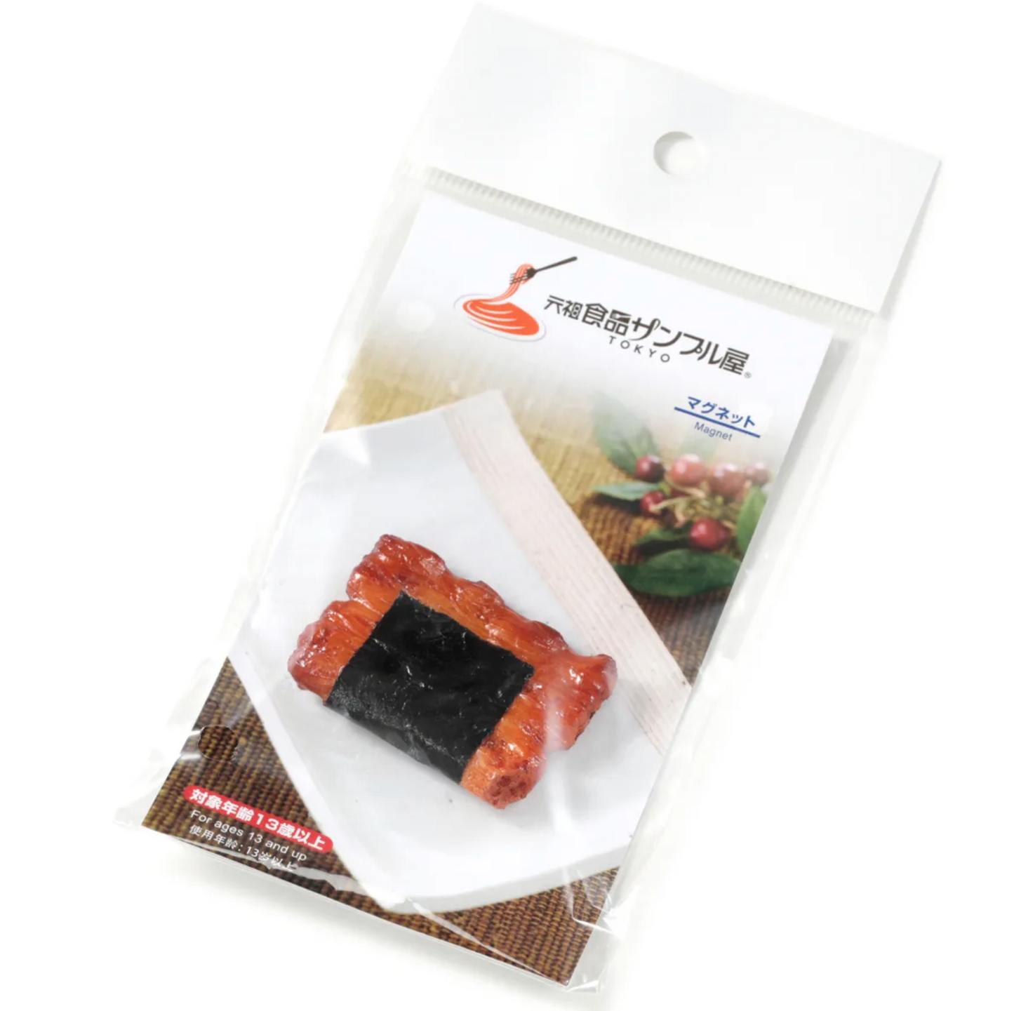 Food Sample Magnet - Round Nori Rice Crackers