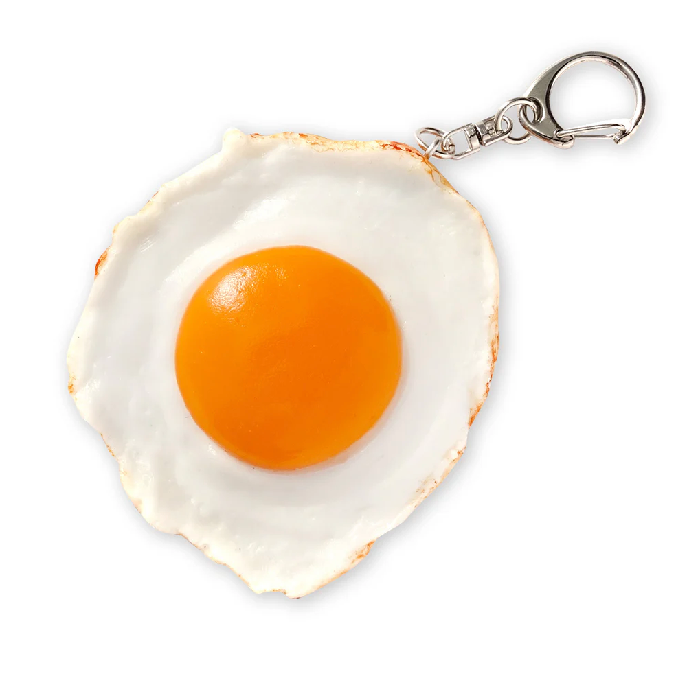 Food Sample - Keyring Fried Egg,Fried Egg food sample keyring, sunny-side-up design.