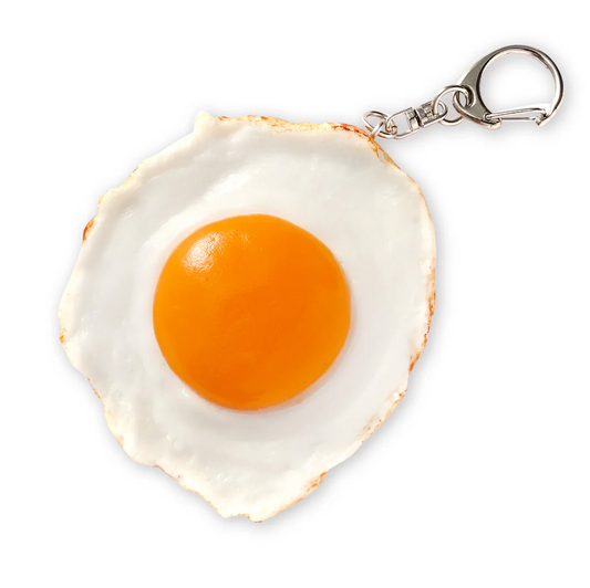 Food Sample - Keyring Fried Egg,Fried Egg food sample keyring, sunny-side-up design.