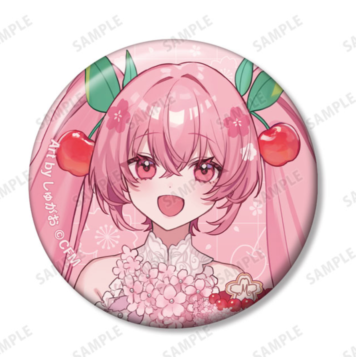 Sakura Miku - Original Sakura Party Ver. Art by Shugao Trading Can Badges (12 Types)