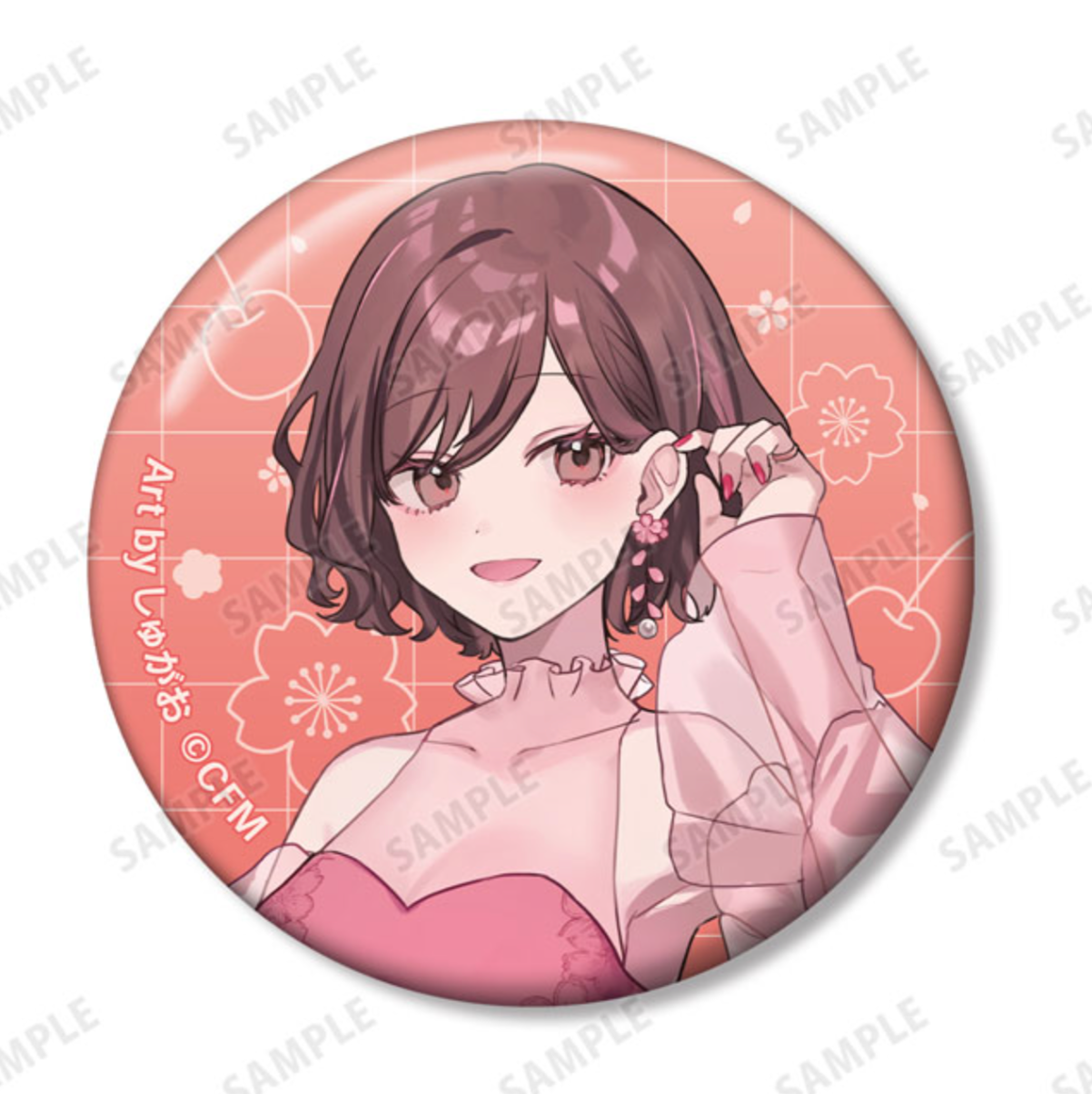 Sakura Miku - Original Sakura Party Ver. Art by Shugao Trading Can Badges (12 Types)