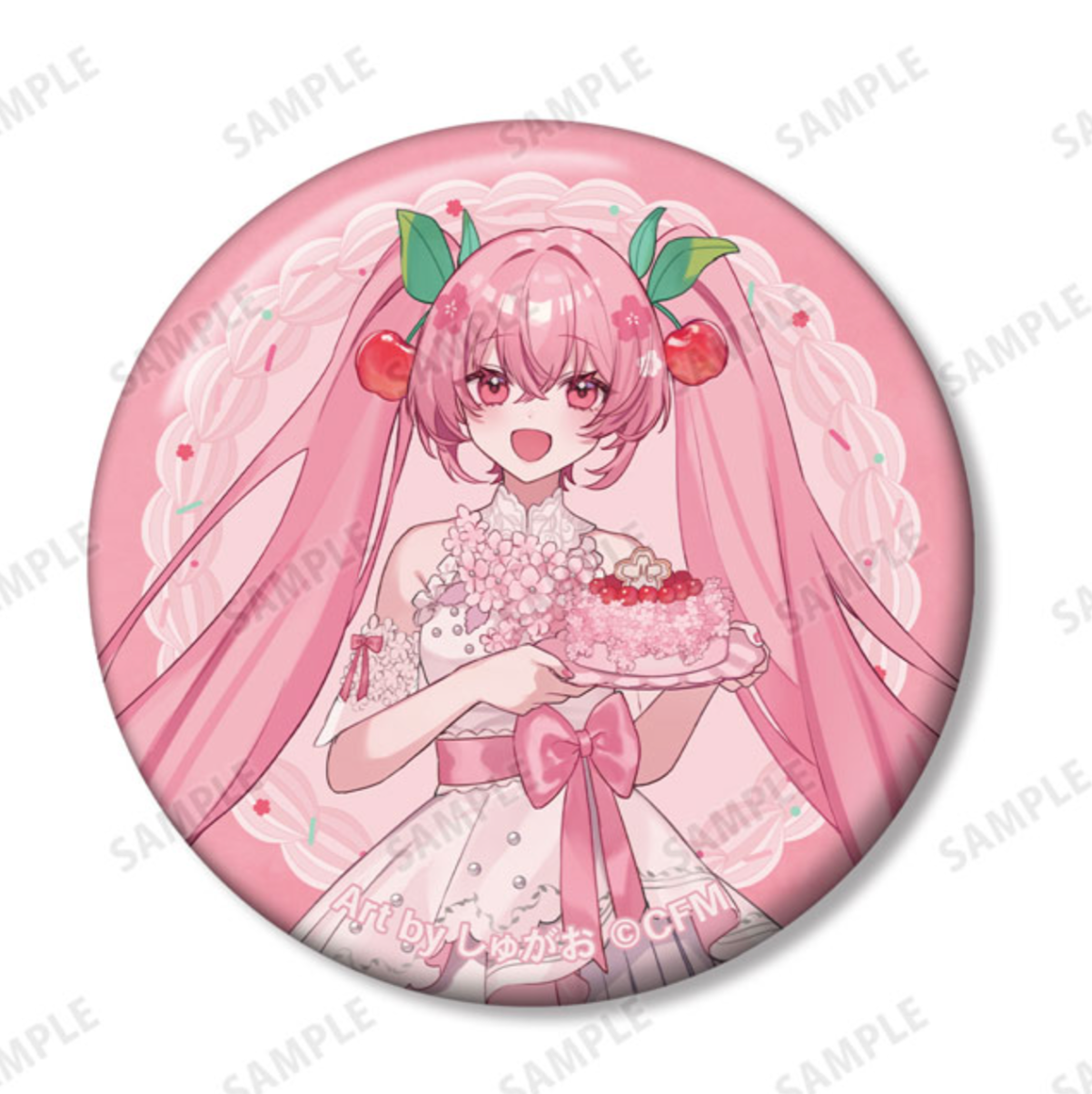 Sakura Miku - Original Sakura Party Ver. Art by Shugao Trading Can Badges (12 Types)